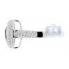 14K White Gold 1.18 ct Mixed Pave Diamond Womens Ring