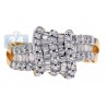 14K Yellow Gold 1.22 ct Mixed Diamond Womens Vintage Ring