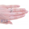 14K White Gold 0.49 ct Baguette Diamond Womens Vintage Band Ring