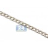 Womens Diamond Curb Cuban Link Chain 14K Yellow Gold 5.41ct 18"