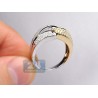 14K Two Tone Gold 0.66 ct Diamond Womens Braided Band Ring