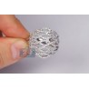 14K White Gold 1.03 ct Diamond Womens Openwork Crossover Ring