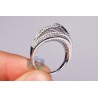 14K White Gold 1.63 ct Diamond Infinity Womens Ring