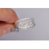 14K White Gold 1.07 ct Diamond Womens Vintage Ornament Ring