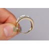 14K Yellow Gold 1.09 ct Diamond Womens Vintage Band Ring