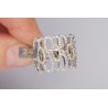 14K Two Tone Gold 0.87 ct Diamond Openwork Womens Ring