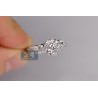 14K White Gold 1.15 ct Diamond Cluster Engagement Ring