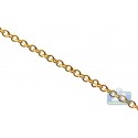 10K Yellow Gold Cable Link Womens Chain 1.5 mm 18 Inches