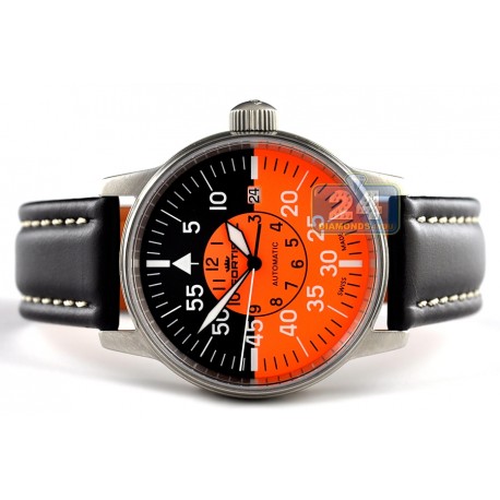 Fortis Flieger Cockpit Automatic Orange Dial Watch 595.11.13 L.01