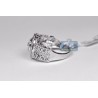 14K White Gold 1.09 ct Diamond Cluster Mens Ring