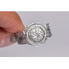 14K White Gold 1.09 ct Diamond Cluster Mens Ring