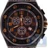 Aqua Master Royal 8.50 ct All Black Diamond Mens Watch