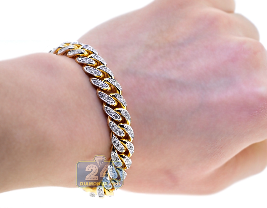 Details 162+ mens bracelets gold diamond - kidsdream.edu.vn