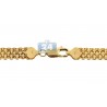 Italian 10K Yellow Gold Bismark Mesh Link Mens Chain 6 mm