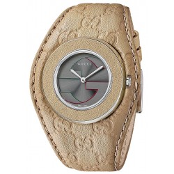 Gucci U-play Kit Interchangeable White Leather Watch Case YFA50040