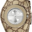 Gucci U-Play Champagne Guccissima Bandeau Watch YA129425