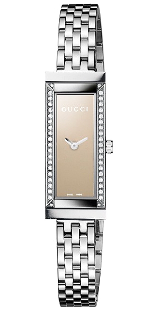 Gucci 107 G Mother of Pearl Dial Charm Bracelet Women's Watch YA107508
