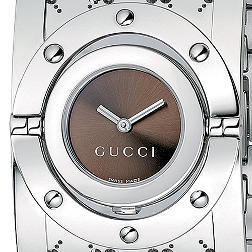 gucci twirl stainless steel ladies watch