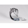 14K White Gold 1.94 ct Diamond Tiger Face Mens Ring