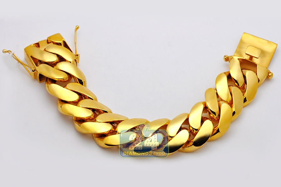 Miami Cuban Link Bracelet 85 Inches 14mm 1070 Grams 32518 best price for  jewelry Buy online in NY at TRAXNYC