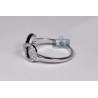 18K White Gold 0.23 ct Diamond Womens Infinity Ring