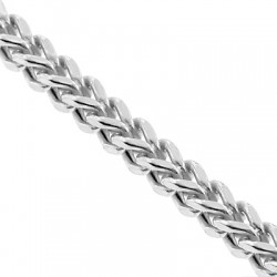 4mm Silver Franco Chain, Silver Chain for Men, Proclamation Jewelry 26 Inches