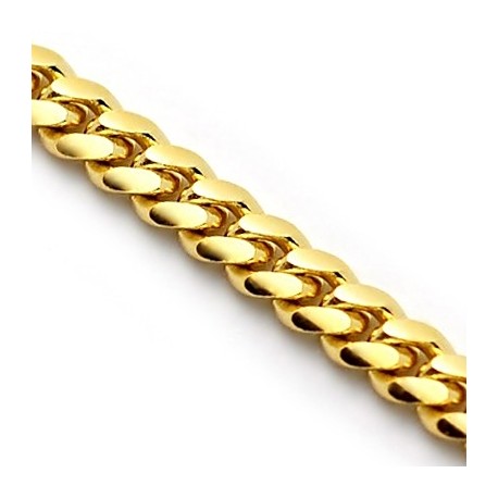 304L Yellow Gold GF Stainless Steel 9mm Miami Cuban Link Chain 24