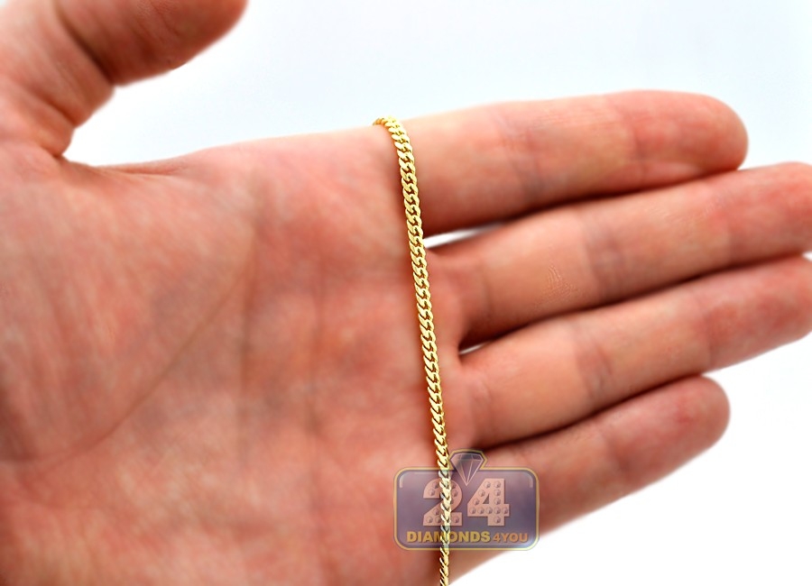 Solid Gold Cuban Link Chain (2.5mm)