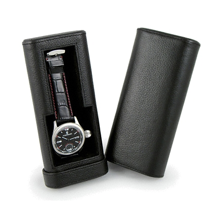 Single Watch Travel Box Orbita Verona W93000 Black Leather