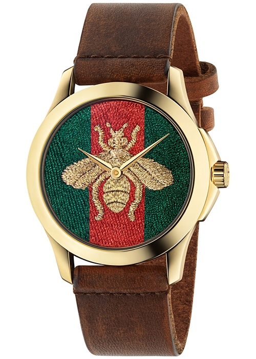 Gucci G-Timeless Honey Bee Gold Tone 