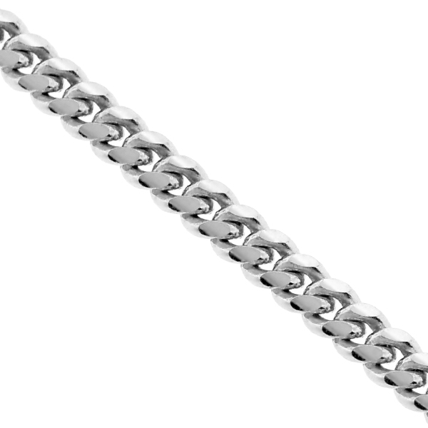 Men's Solid Cuban Link 26 Chain Necklace in Sterling Silver - Silver