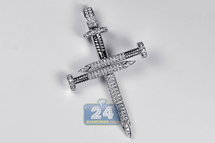 Buy Spirit & Truth Nail Cross Necklace Fear No Evil Psalm 23:4 High  Polished Stainless Steel with 20 or 24