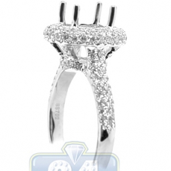 18K White Gold 1.06 ct Diamond Engagement Ring Setting