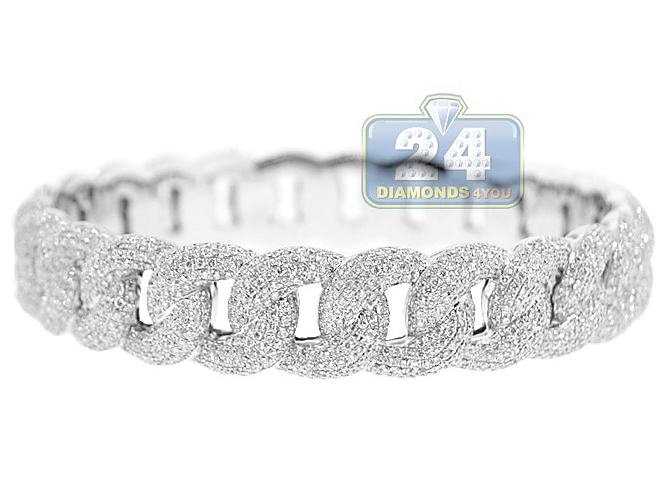 Bronx Pave Chain Link Diamond Tennis Bracelet