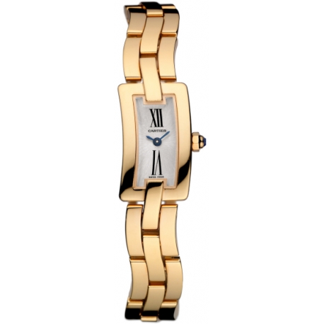 cartier solid gold ladies watch