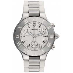 cartier white watch