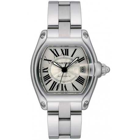 cartier roadster automatic stainless steel water resistant 100m 330ft