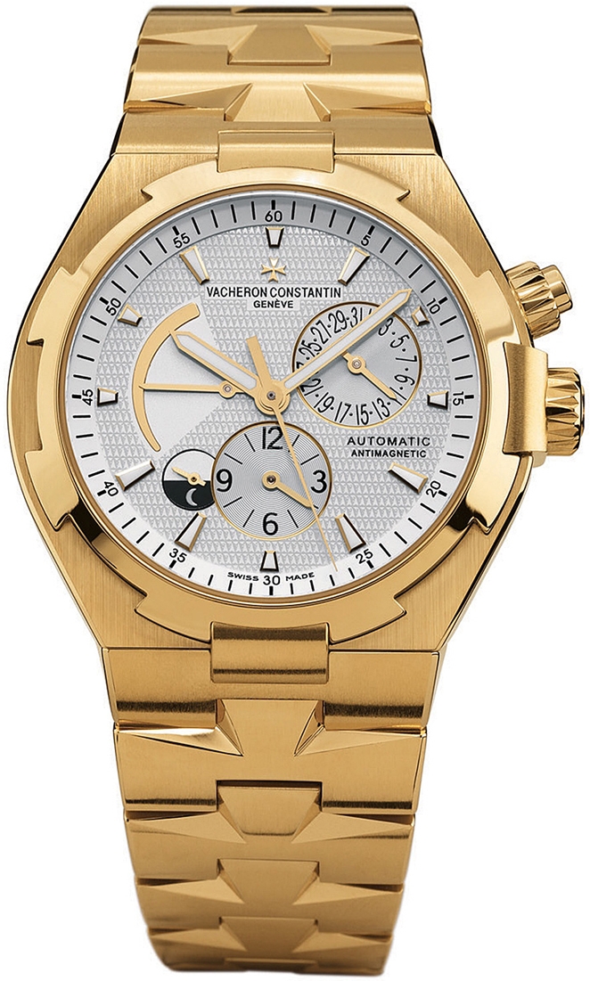 Overseas Chronograph - New Style Yellow Gold on Bracelet with Silver Dial  49150/B01J 9215