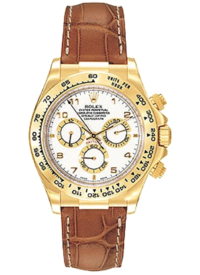 116518-WAL Rolex Daytona Yellow Gold Arabic Dial Watch