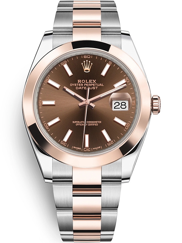 Rolex Datejust 41 - Oystersteel & Everose - Chocolate Dial - Cagau