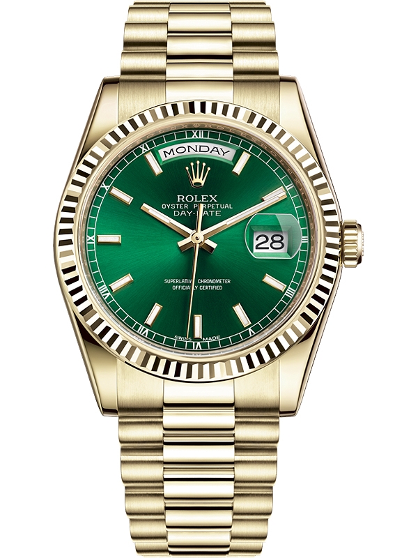 118238-0419 Rolex Day-Date Yellow Gold 