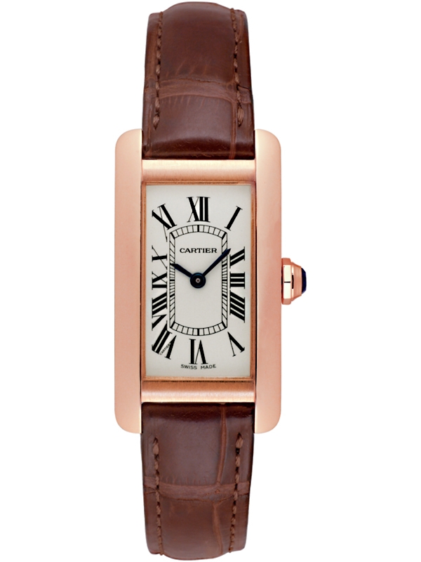 cartier gold leather