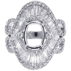 Diamond Semi Mount Engagement Ring Settings Only without Stones